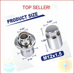 M12 x 1.5 Wheel Lock Lug Nut Set Anti Theft Fit Toyota Lexus IS250 RX350 ES350 N