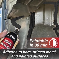 Maxi-Seal Black Polyurethane Seam Sealer (6-Pack, 10.5oz Tube) Durable &