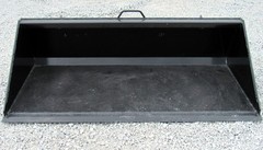 72″ Smooth Bucket Attachment Standard Duty Fits Skid Steer Compact Tractor USA