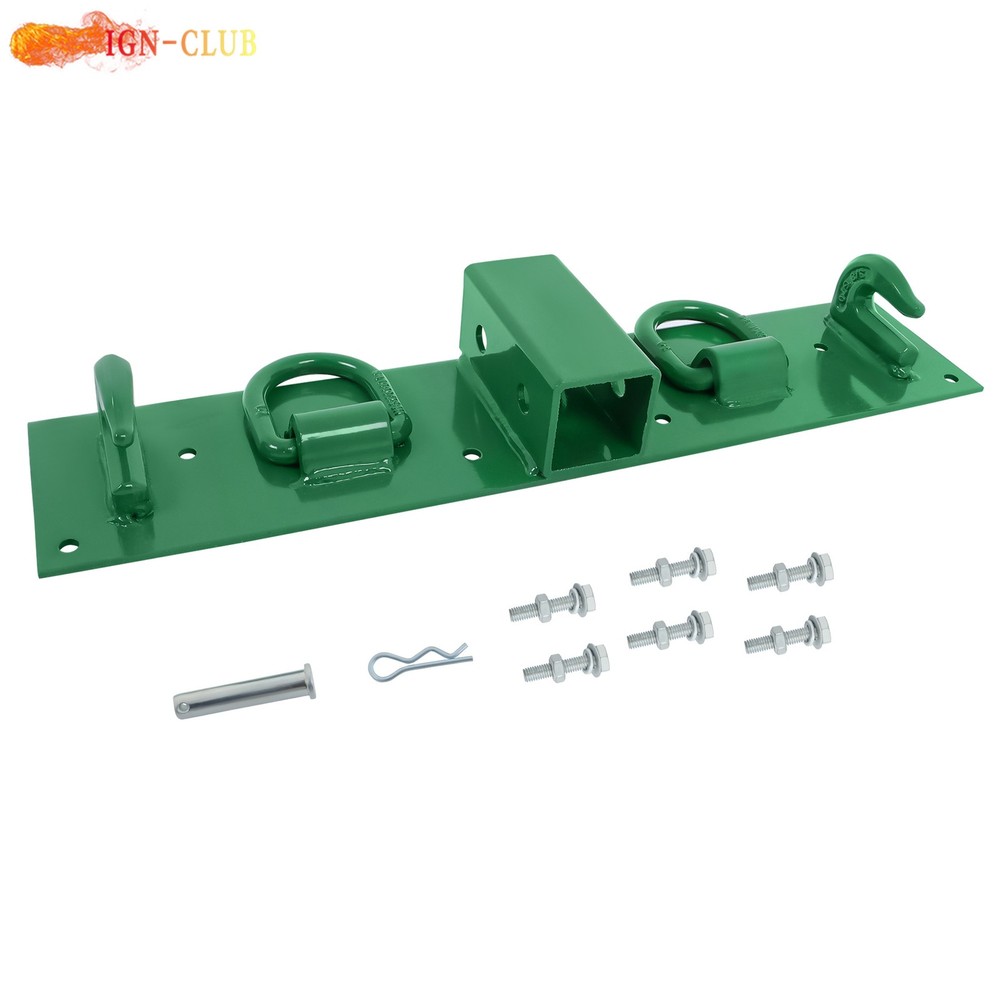 Compact Tractor Bolt on Grab Hooks & D Rings & 2″ Receiver For John Deere 1025R
