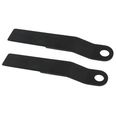 2pcs Heavy Duty Steel Mower AR400 For King Skidsteer Brush Hog Cutter Blades