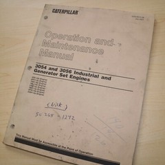 CAT Caterpillar 3054 3056 Engine Operation Operator Maintenance Manual generator