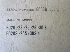 Komatsu C240 Diesel Engine FD20 23 25 28+ Forklift Parts Book Manual Dated 1984