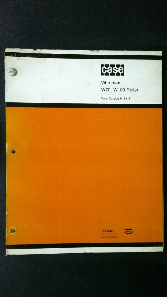 Case Vibromax W70 W100 Roller Equipment Manual Parts Catalog H15115