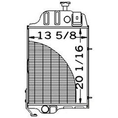 219709 Northern Radiator – Fits John Deere Fits: 310, 310A, 310B, 401D