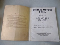 GENERAL MOTORS DIESEL SERIES 71 OPERATOR’S MANUAL for 3-4-6 cylinder engine s