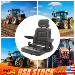 35°-180° Adjustable Tractor Seat Universal Forklifts Chair PVC Harvester Seating