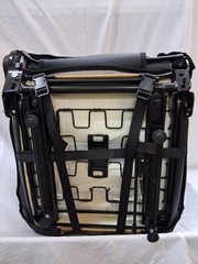 Universal Lawn Mower Seat with Adjustable Armrest in Black and Brown Vinyl.TS101