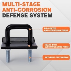 Hitch Stabilizer 2 Inch – Anti Rattle Hitch Clamp & Tightener for Trailers, Univ