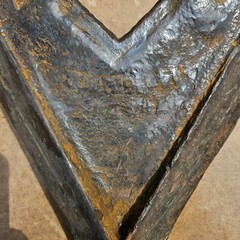 3 Vintage Tractor Plow Tooth Antique Farm Implement Art Farmhouse ( SYRACUSE )