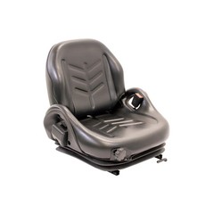 Uni Pro 55 Forklift Seat With Suspension | Black Vinyl | Orange Seatbelt