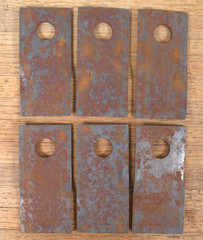 LOT of 24 NOS Genuine New Holland 766727 Blades Made in West Germany