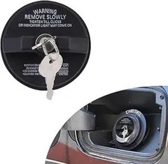 1 PC Car Locking Gas Cap, Gas Locking Fuel Cap with Two Keys, Replace Parts #105