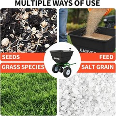 Heavy Duty 110lb Tow Behind Broadcast Spreader ATV Garden Tractor Seed Spreading