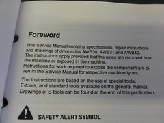Volvo AWB30 AWB40 Drive Axles Service Manual 21 1 669 6643