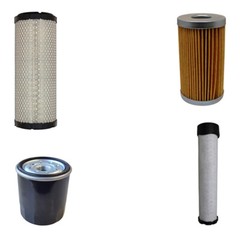 3653390M1 4 Pc. Filter Service Kit Fits Massey Ferguson 1125 1140 1145 1240 1250