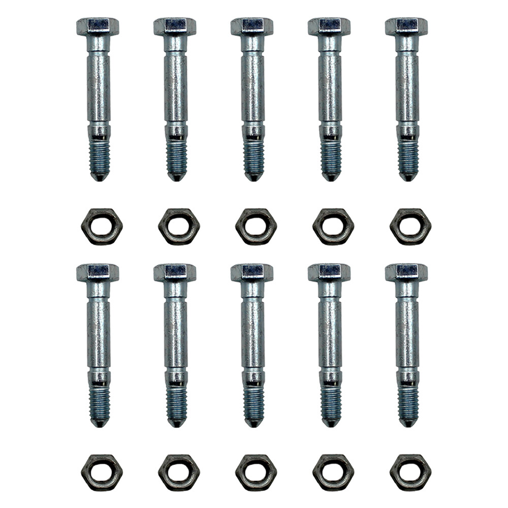 13865 Qty 10: 2-1/8″ x 5/16″ Shear Pin with Nut Fits Snapper