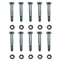 13865 Qty 10: 2-1/8″ x 5/16″ Shear Pin with Nut Fits Snapper