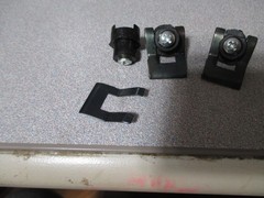 3) FARMALL CUB, A, B,C,H,M LIGHT TREMINAL & CLIP #68417D, TEAR DROP LIGHTS NEW