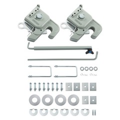 Gray Easy Change Quick Hitch w/Stabilizer Bar for Category 2 Tractors/Implement