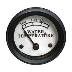 WATER TEMPERATURE GAUGE A B D G H AO AR BO BR WHITE FACE Fits John Deere Fits