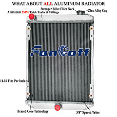 #6679831 3-Row Full Aluminum Radiator For Bobcat 430 430D 435 435D 435G FonGoff#