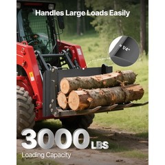 Uimoso 1/4″ Skid Steer Mount Plate Steel Quick Attachment Adapter Loader 45″