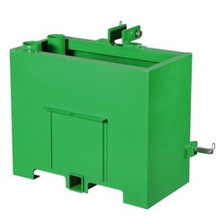 Ballast Box 3 Point Category 1 Tractor Quick Tach Hitch Counterweight Green Red