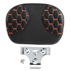 Hexagon Honeycomb Sissy Bar Pad King Street Electra Glide 95-23 Black Orange