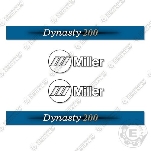 Fits Miller Dynasty 200 Decal Kit Welder Decals – 7 YEAR OUTDOOR 3M VINYL!