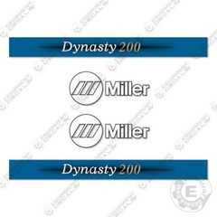 Fits Miller Dynasty 200 Decal Kit Welder Decals – 7 YEAR OUTDOOR 3M VINYL!
