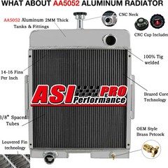 4-ROW 70MM RADIATOR FITS CASE IH INTERNATIONAL FARMALL 656 706 756 766 2656 2706