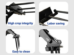 Heavy Duty 39.37 Inch Width Hay Spear Attachment For Skid Steer Loader Free Ship