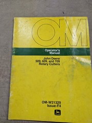 John Deere 509,609, And 709 Rotary Cutters Operators Manual OM-W21329