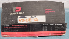Genuine Dexter K71-049-00 Brake Shoes Left Hand 12-1/4″ x 3-3/8″
