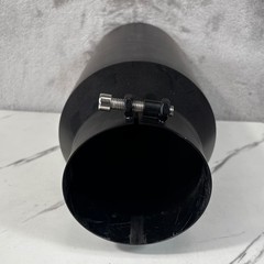 Unbranded Exhaust Tip Universal 5in Inlet 8in Outlet Black Good Matte Bolt-On