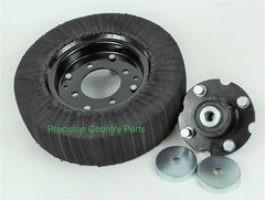 Tail Wheel 4×15 4 bolt Heavy duty cast iron hub 3/4″ Axle W/bushing / bearings