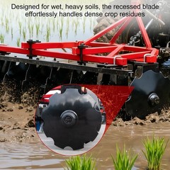 MMS 5FT 3 Point Notched Disc Harrow Plow Attachment for Cat 1 Tractor Disc Plow