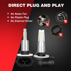 2 6000K BRIGHT LED bulbs For John Deere Tractor 4720, 2320, 2520, 2720, 3033R US