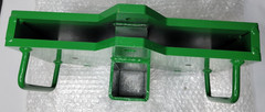 Forklift Pallet Fork Trailer Hitch Receiver 2″ Dual Fork Tow Adapter Green