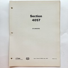 JI Case Cylinders Diagrams & Service Manual 1974 Vintage Original OEM