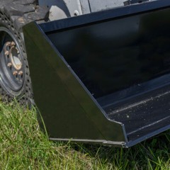 Titan Attachments 72″ Skid Steer Dirt Bucket V2, 1/8″ Thick Structural Steel