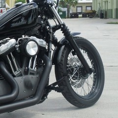 Motorcycle Front Fender Splash Guard Cover Sportster 883 1200 Gloss Black