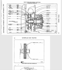 Caterpillar Dozer D8H Tractor Parts PDF Manual DIRECT DRIVE S/N 36A5329-UP 1971