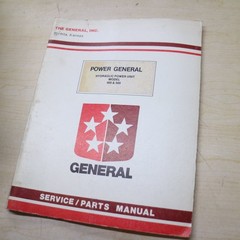 GENERAL HYDRAULIC POWER UNIT 400 500 Operator Maintenance Parts Manual book list