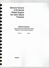 Detroit Diesel 2-53 Engine Service Repair Manual 440D 435 Tractor sm2028
