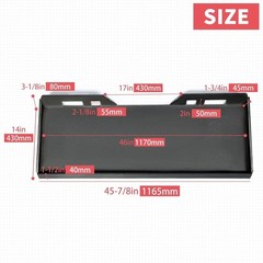 1/2″ Skid Steer Mount Plate Quick Tach Attachment Loader Plate Compatible wit…