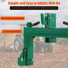 3000LBS Steel 3 Point Quick Hitch W/ 2″ Receiver Hitch For Cat 1 & 2 Tractors