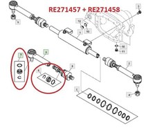 Fits John Deere RE271458+RE271457 Seal Kit NOS New Genuine