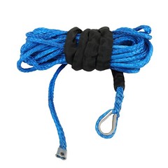 For UTV ATV w/Sheath 5/16″x50′ 12000LBS Synthetic Winch Rope Line Recovery Cable